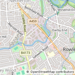 Map of Netherton, Dudley, West Midlands