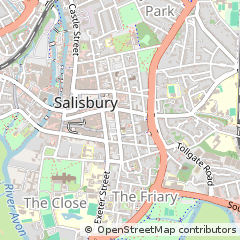Map of Salisbury, Wiltshire