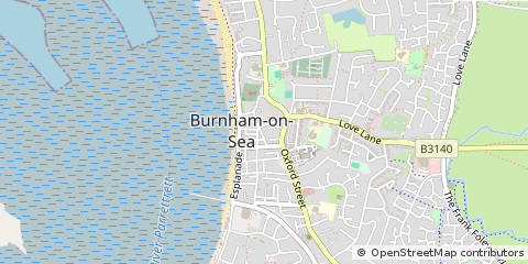 Map of Burnham-on-SEA