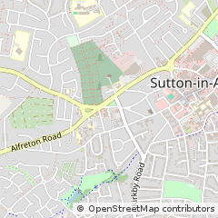 Map of Sutton-in-Ashfield, Nottinghamshire