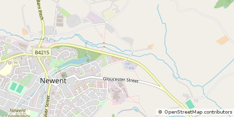 Map of Newent, Gloucestershire