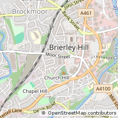 Map of Brierley Hill, West Midlands