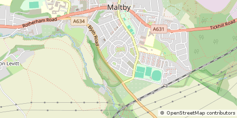 Map of Rotherham