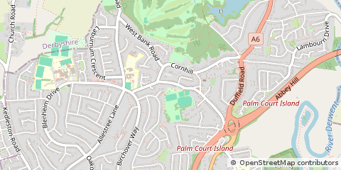 Map of Derbyshire