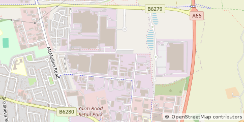 Map of Darlington, County Durham
