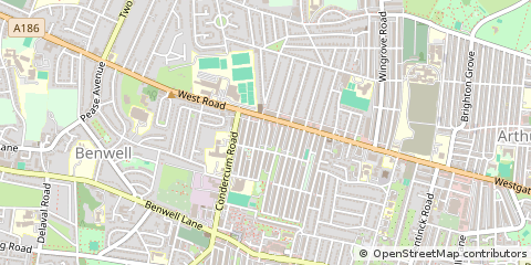 Map of Newcastle Upon Tyne