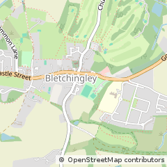 Map of Bletchingley, Surrey