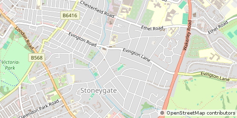 Map of Leicester