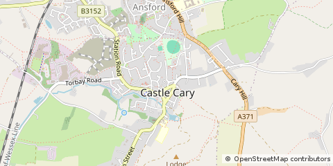 Map of Castle Cary, Somerset