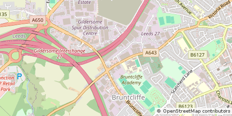 Map of Leeds, West Yorshire