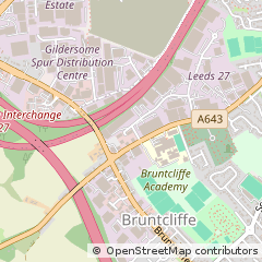 Map of Leeds, West Yorshire