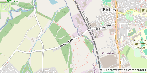 Map of Chester LE Street, County Durham