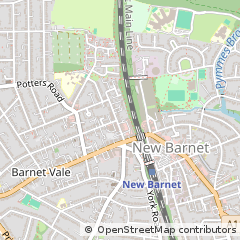 Map of Barnet, Hertfordshire