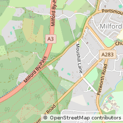 Map of Godalming, Surrey