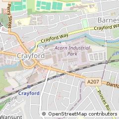 Map of Dartford, Kent