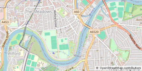 Map of Nottingham