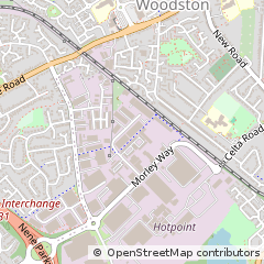 Map of Peterborough, Cambridgeshire