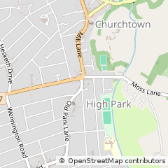Map of Southport, Merseyside