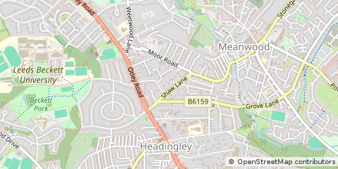 Map of Leeds
