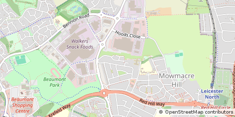 Map of Leicester