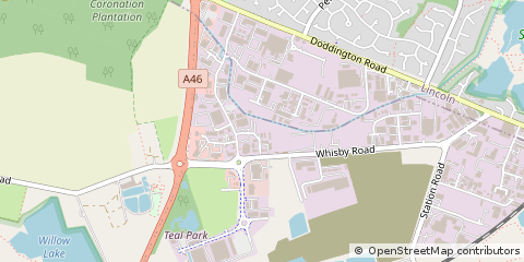 Map of Lincoln, Lincolnshire
