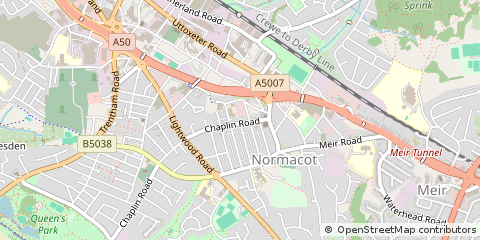 Map of Stoke-on-Trent