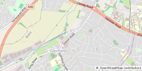 Map of Leicester