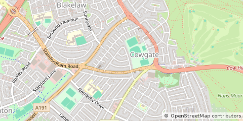 Map of Newcastle Upon Tyne