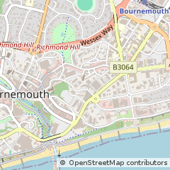 Map of Bournemouth, Dorset