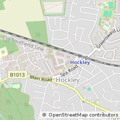 Map of Hockley, Essex