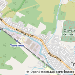 Map of Treorchy, MID Glamorgan