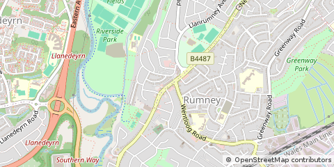 Map of Cardiff
