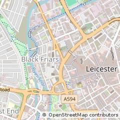 Map of Leicester