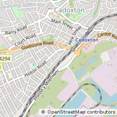 Map of Barry, Vale of Glamorgan