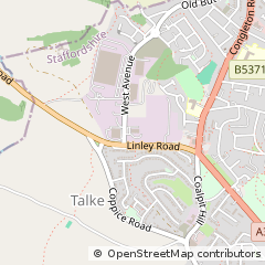 Map of Stoke-on-Trent, Staffordshire