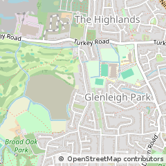 Map of Bexhill,, Sussex