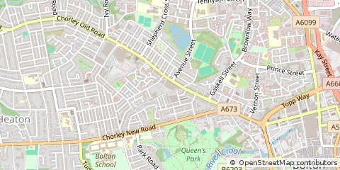 Map of Bolton, Lancashire