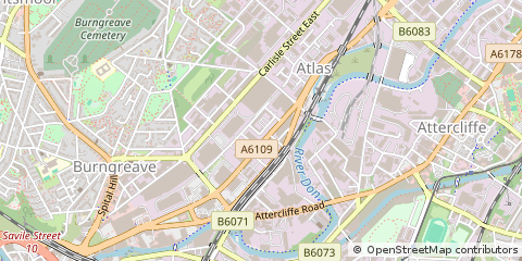 Map of Sheffield