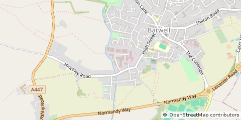Map of Barwell, Leicestershire