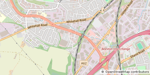 Map of Leeds, West Yorkshire