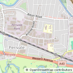 Map of Greenford, Middlesex