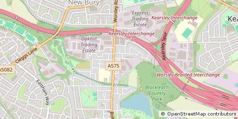 Map of Worsley, Manchester