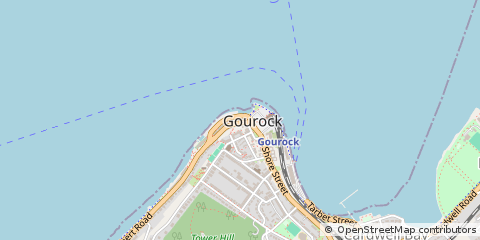 Map of Gourock, Inverclyde
