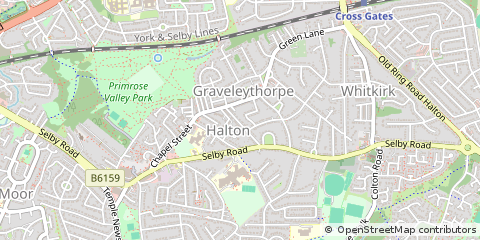 Map of Leeds, West Yorkshire