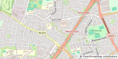 Map of Newcastle Upon Tyne