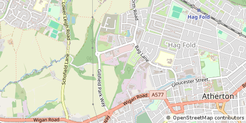 Map of Atherton, Manchester