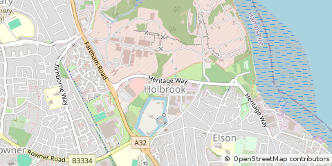 Map of Gosport, Hampshire