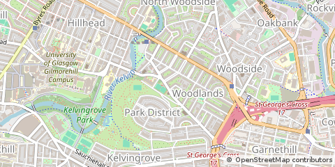 Map of Glasgow, GLC