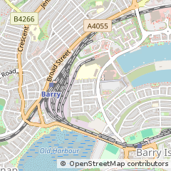 Map of Barry, South Glamorgan