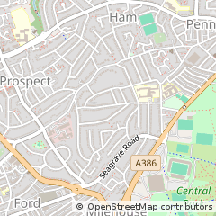 Map of Plymouth, Devon